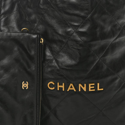 Chanel Shiny Calfskin Quilted Chanel 22 Black 9 of 11