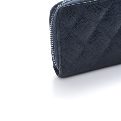 Chanel Caviar Quilted Key Holder Case Navy 9 of 11