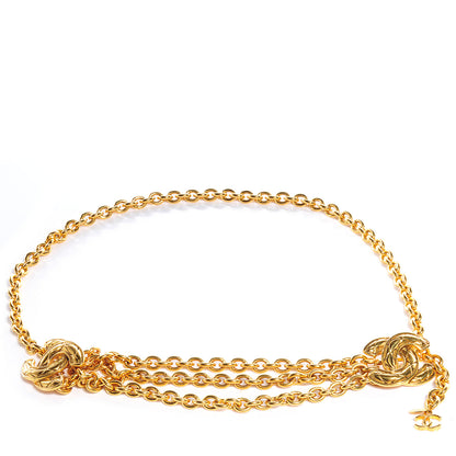 Chanel CC Triple Chain Belt Gold 1 of 5