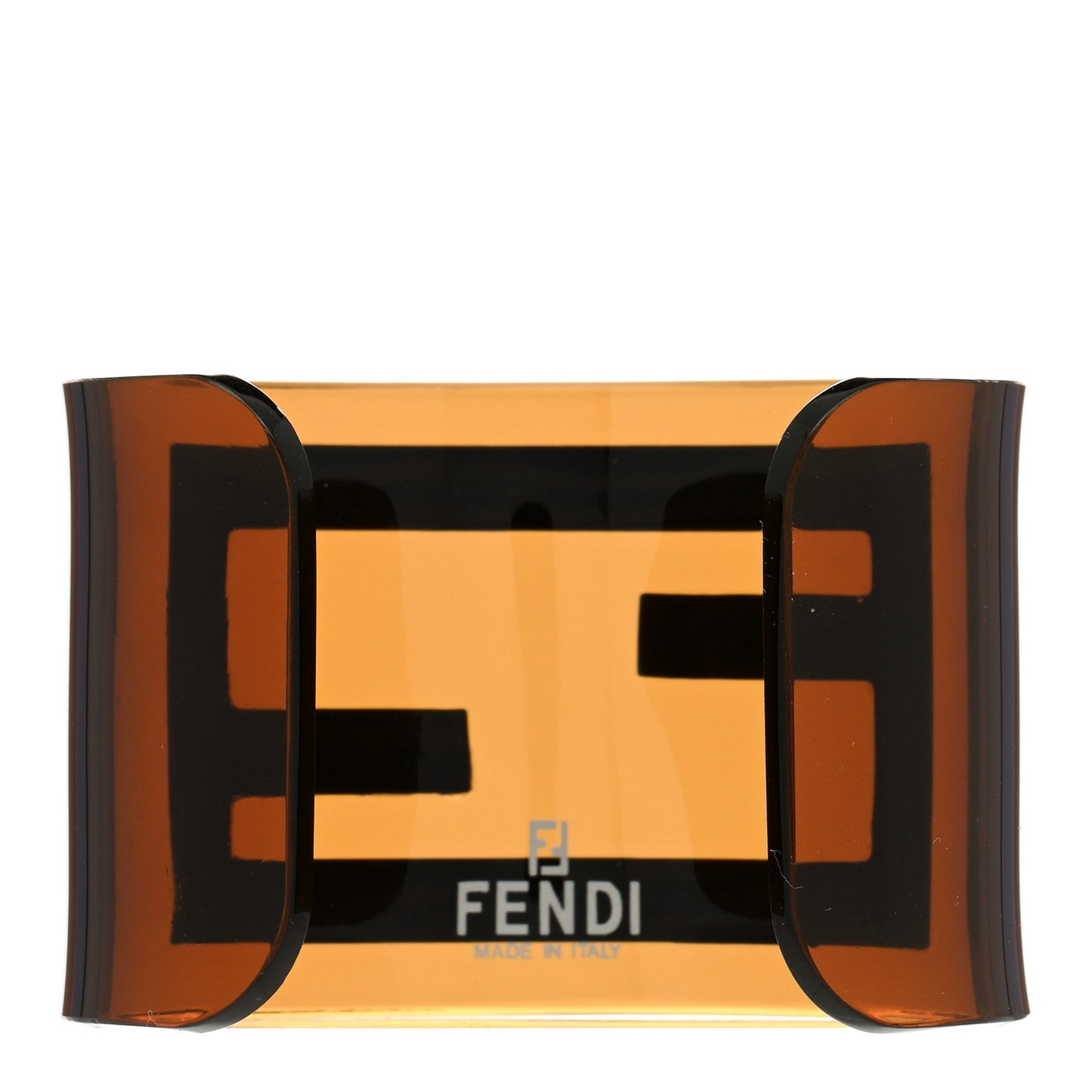 Resin FF Logo Cuff Bracelet Gold