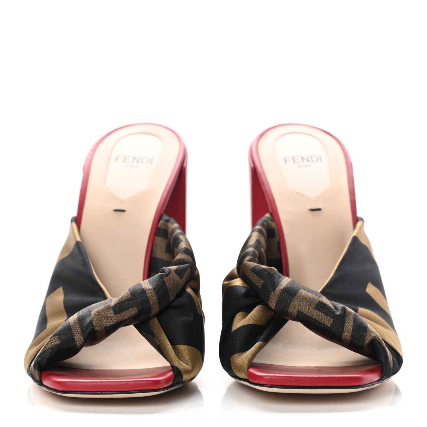 Silk FF Twist Mules 38 Tobacco