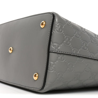 Gucci Guccissima Linea A Foldover Tote Storm Grey 10 of 10