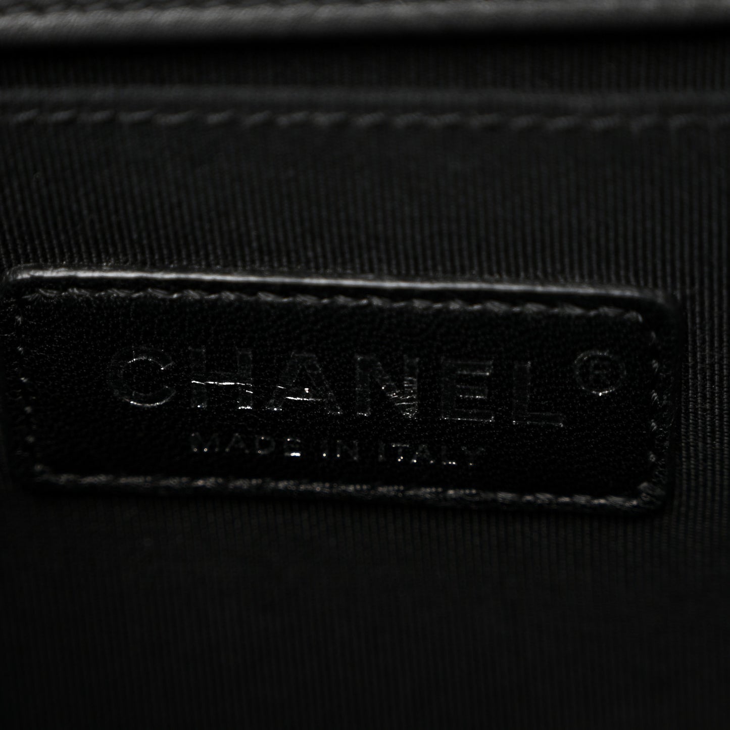 Calfskin Quilted Medium Boy Flap Black
