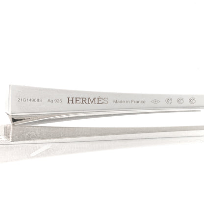 Hermes Sterling Silver Clou de Forge Lariat Necklace 4 of 5