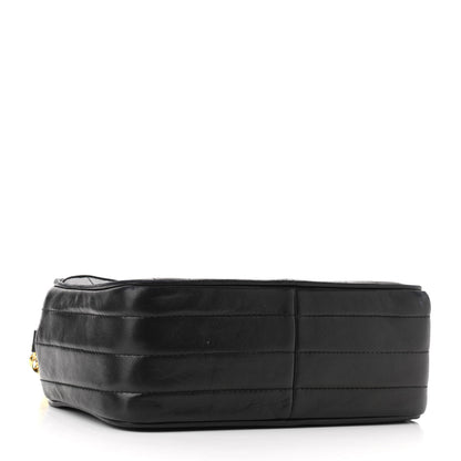 Chanel Lambskin Vertical Quilted CC Tassel Camera Case Black 4 of 10