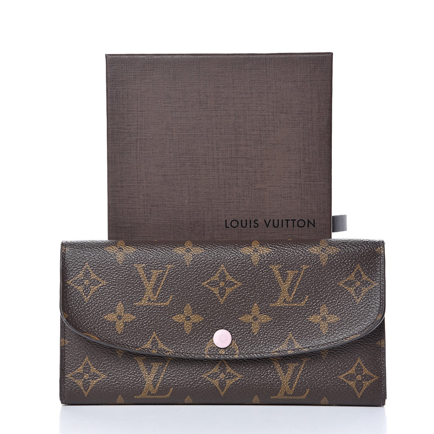 Monogram Emilie Wallet Rose Ballerine