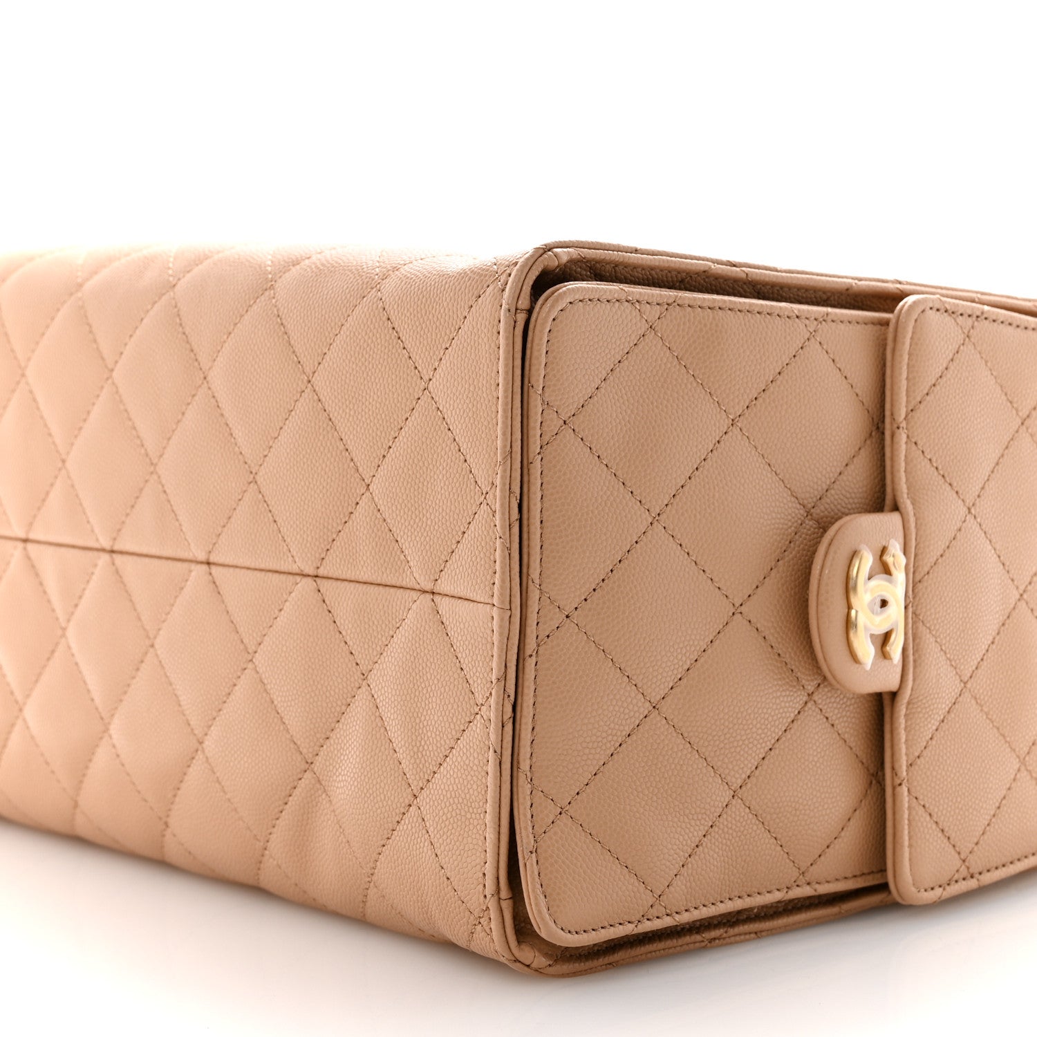Chanel Caviar Quilted Medium Chanel 25 Handbag Beige 11 of 11