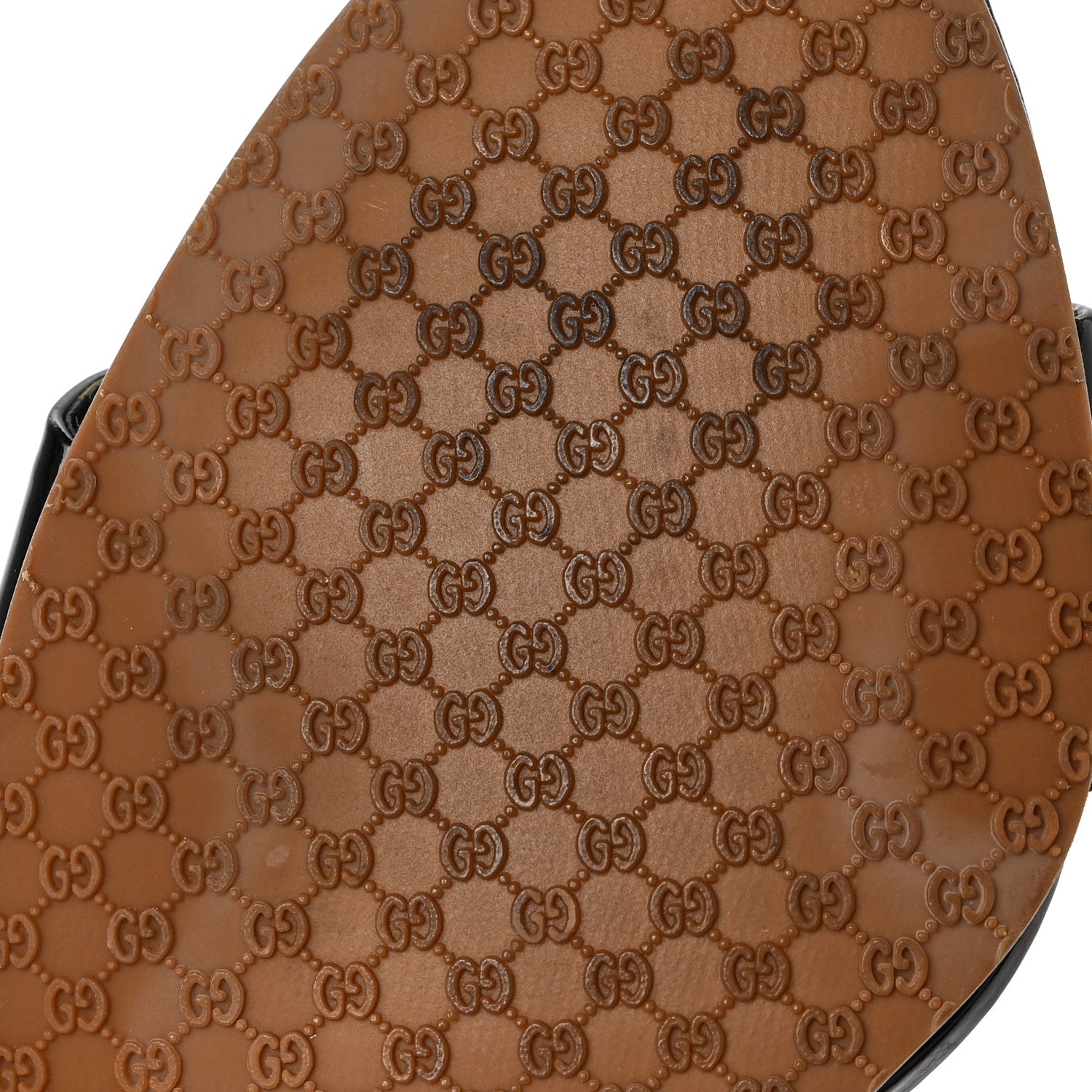 Gucci Vitello Vernice Cork Wedge Sandals 6.5 Black Naturale 6 of 9