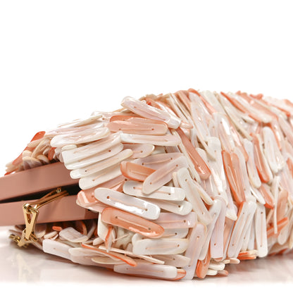 Bottega Veneta Seashell Embellished The Point Triangle Bag Peachy White 10 of 11