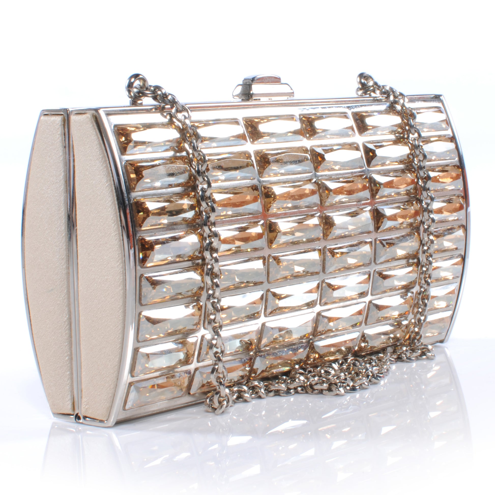 Judith Leiber Swarovski Crystal Goddess Clutch Champagne 3 of 6