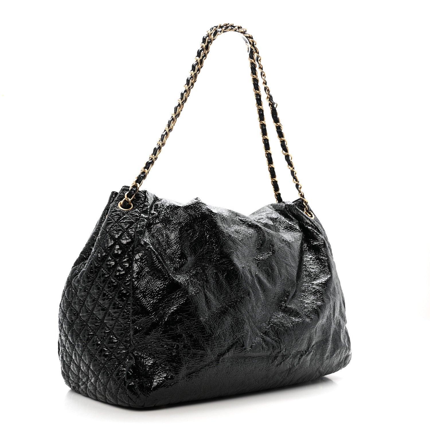 Chanel Vinyl XXL Rock and Chain Flap Black 3 of 12