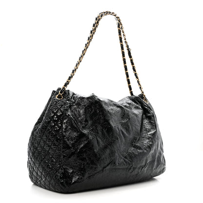 Chanel Vinyl XXL Rock and Chain Flap Black 3 of 12
