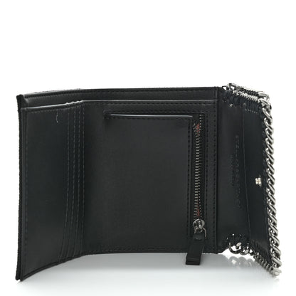 Stella McCartney Shaggy Deer Small Falabella Flap Wallet Black 5 of 8
