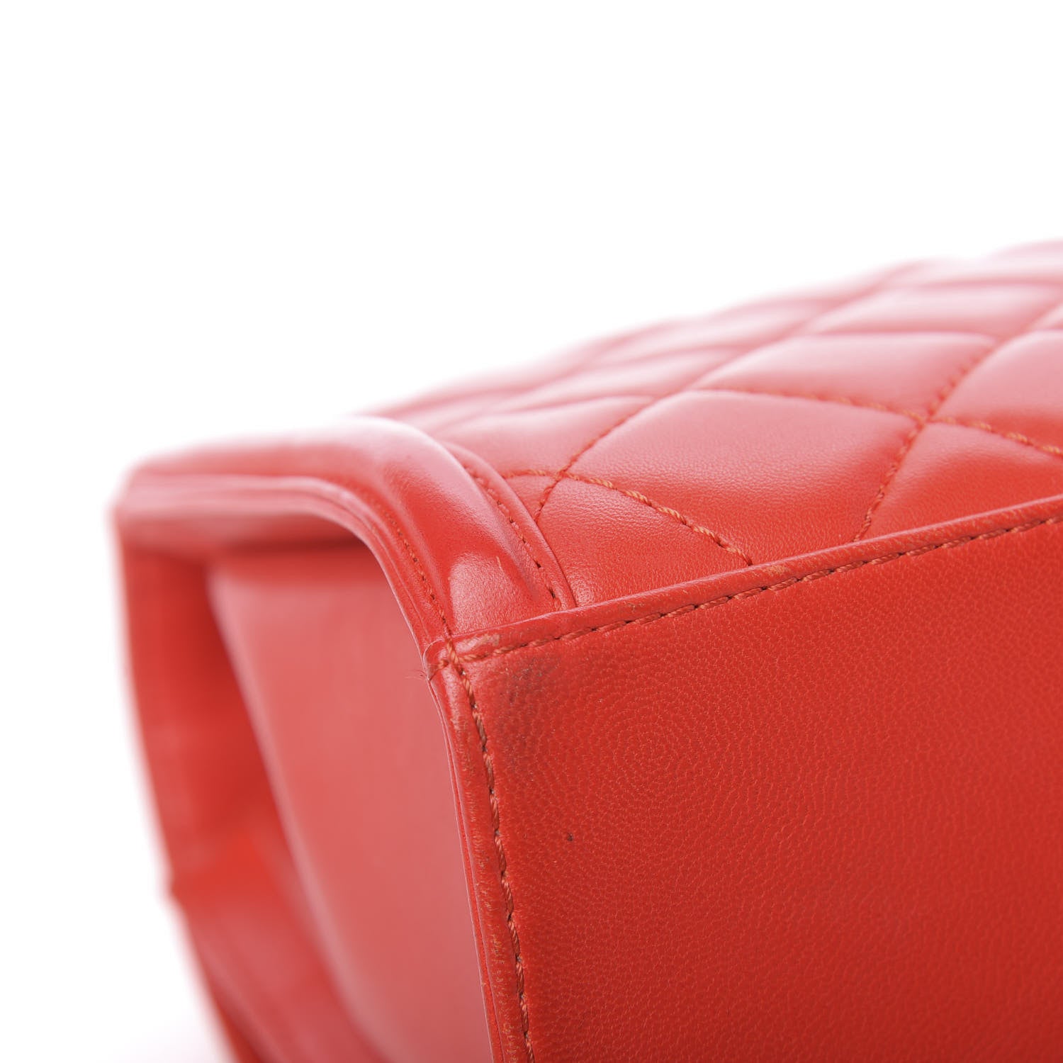 Chanel Lambskin Quilted Large Geometric Flap Red 15 of 16