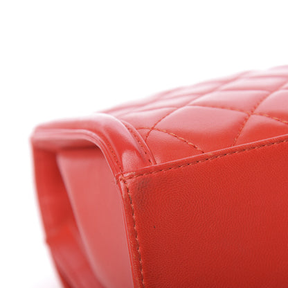 Chanel Lambskin Quilted Large Geometric Flap Red 15 of 16