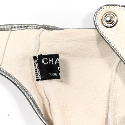 Chanel Lambskin Gloves 7.5 White 3 of 8