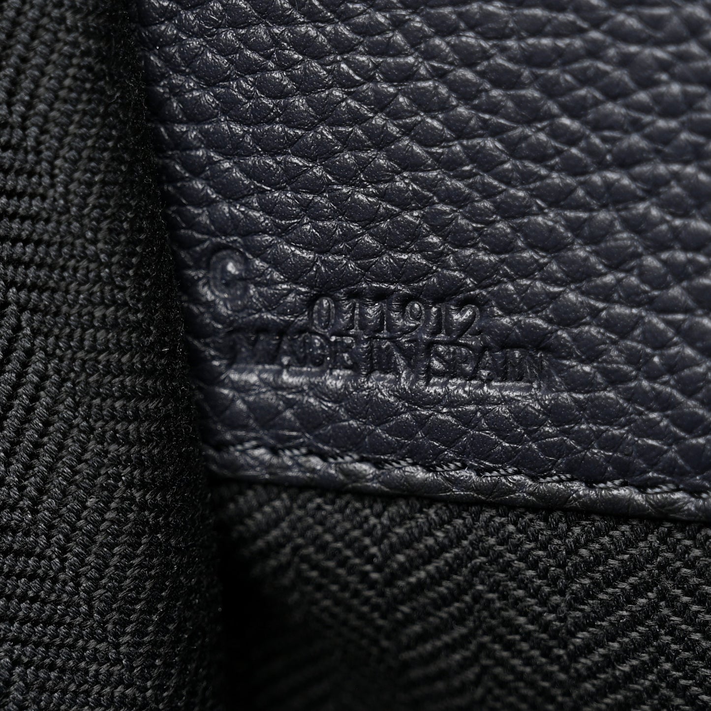 Calfskin Small Hammock Shoulder Bag Midnight Blue Black