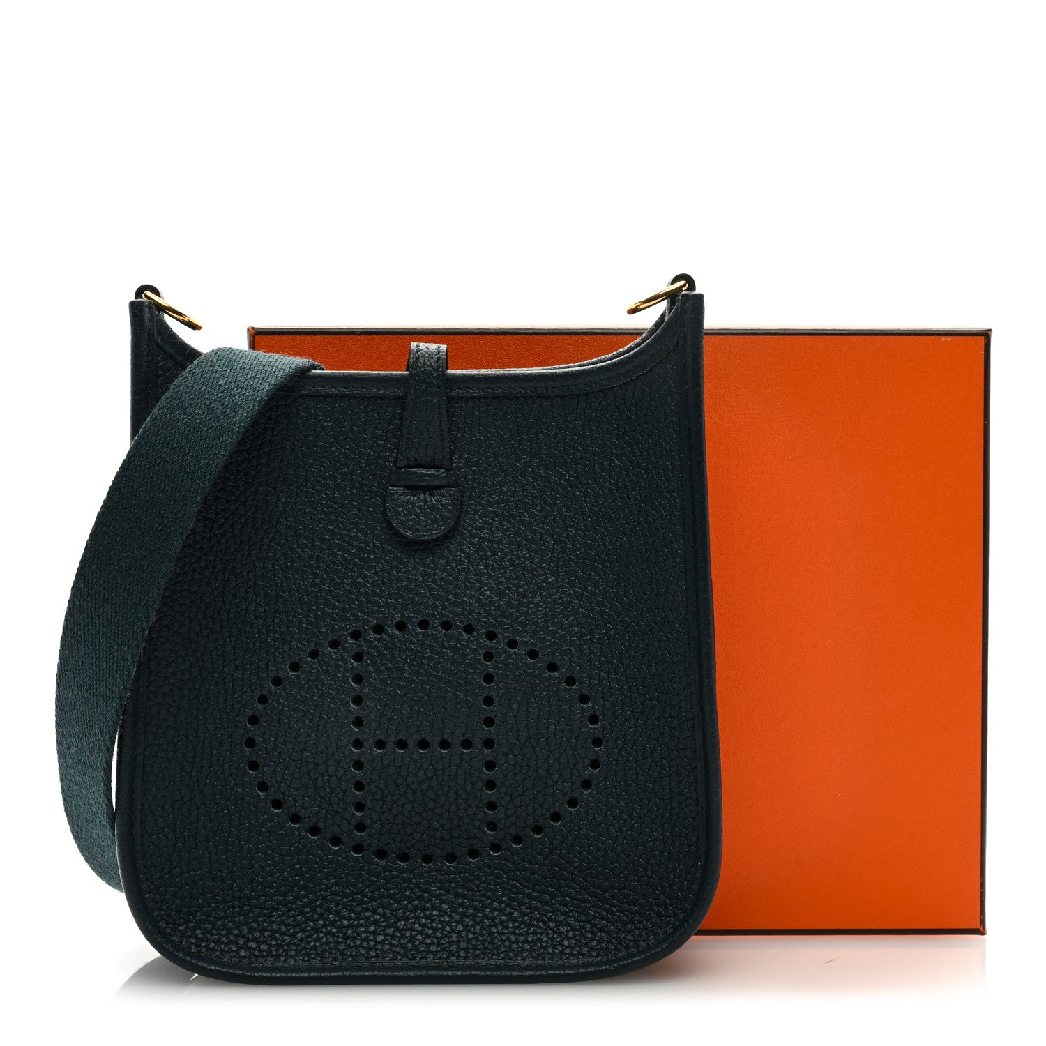 Hermes Taurillon Clemence Amazone Evelyne TPM Vert Cypress 10 of 10