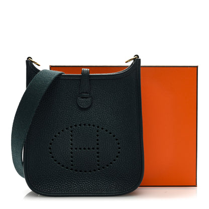 Hermes Taurillon Clemence Amazone Evelyne TPM Vert Cypress 10 of 10