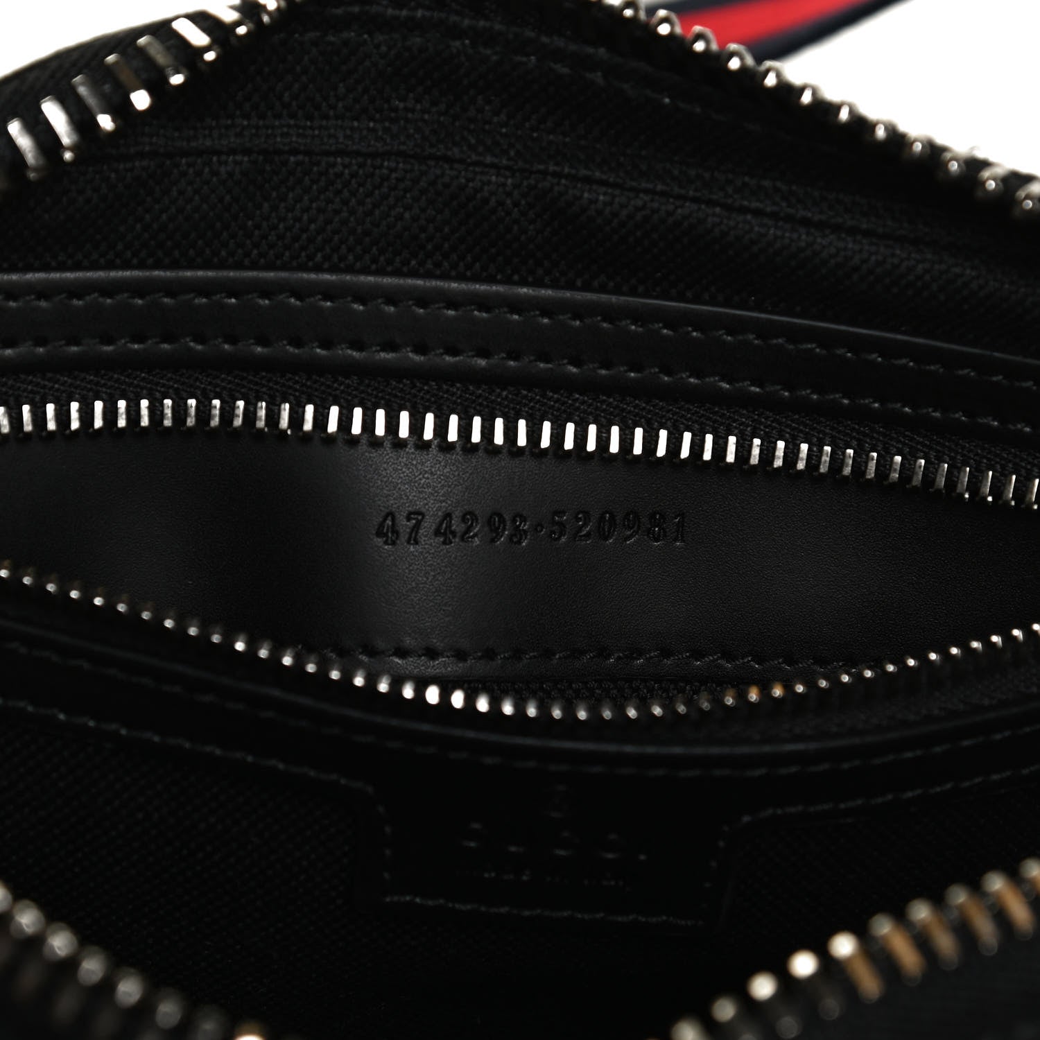 Gucci Soft GG Supreme Monogram Web Belt Bag Black Grey 7 of 12