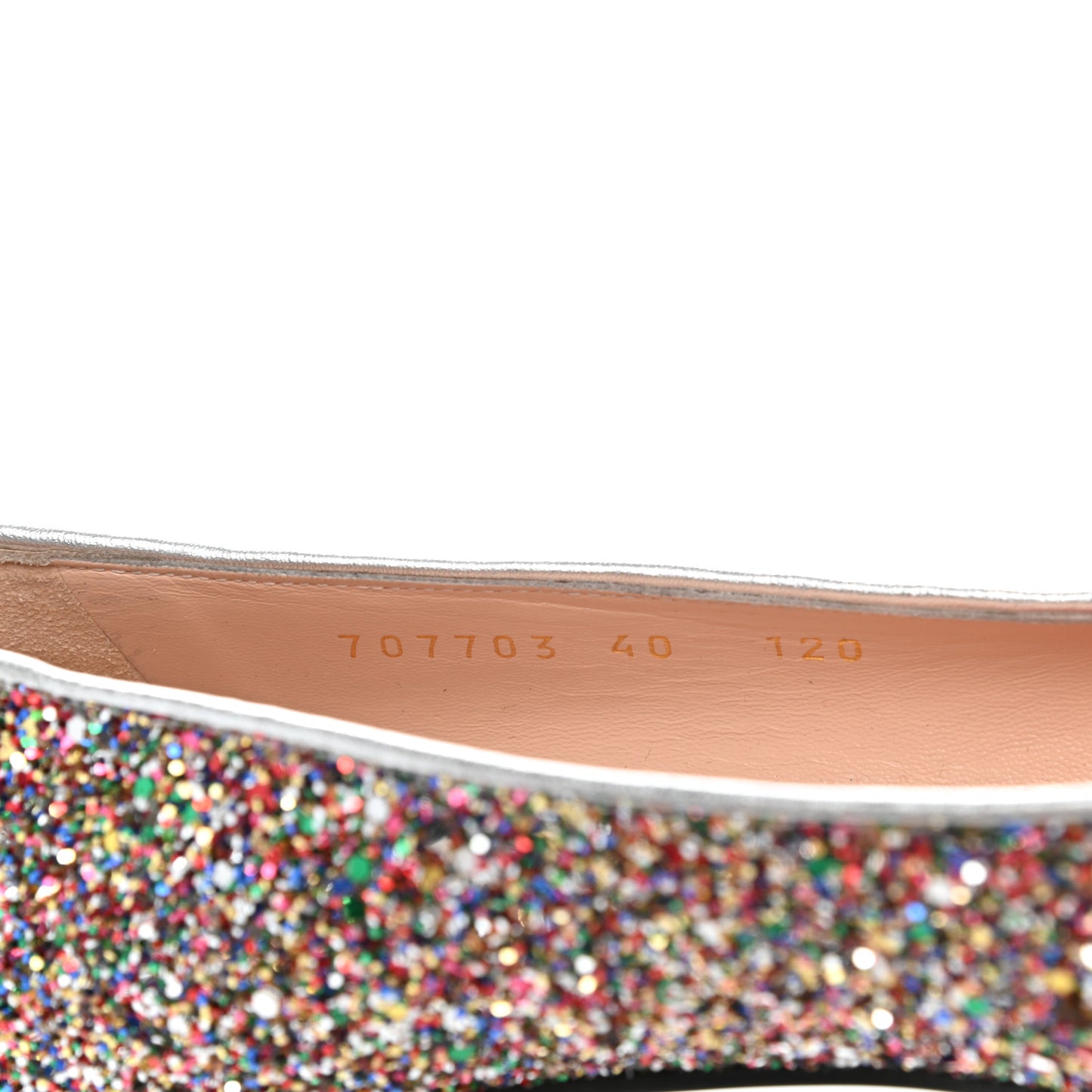 Crystal Horsebit Lovelight Ballet Flats 40 Multicolor