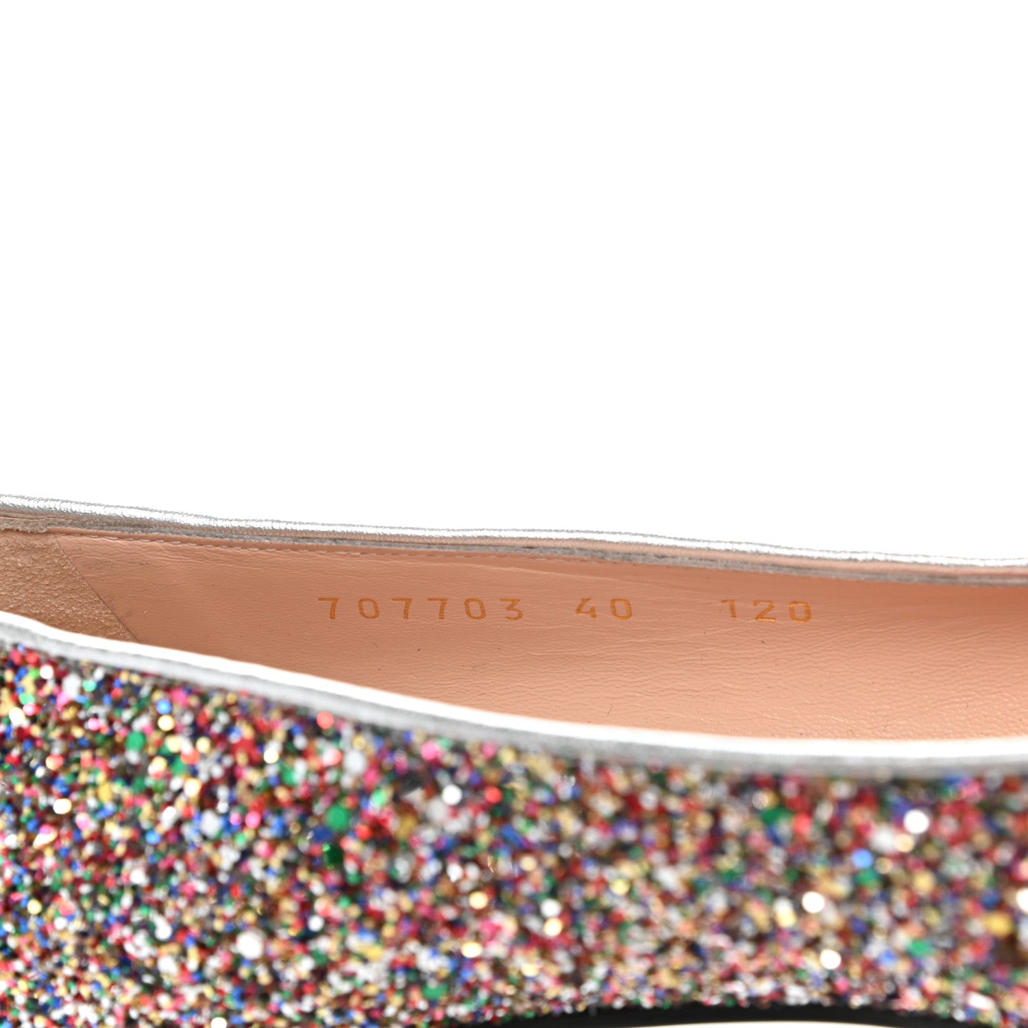 Gucci Crystal Horsebit Lovelight Ballet Flats 40 Multicolor 8 of 8