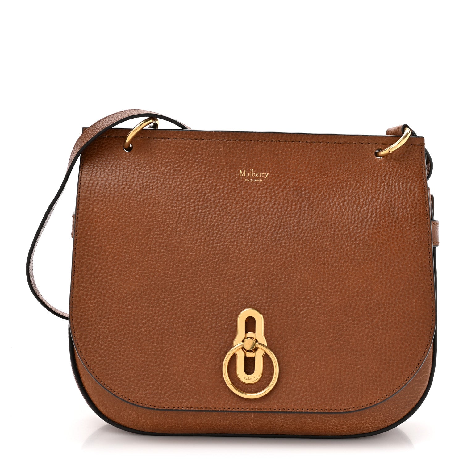 Mulberry Small Classic Grain Amberley Satchel Oak 1 of 11