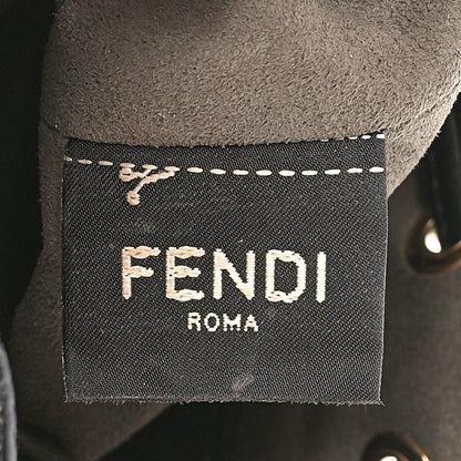 Fendi Vitello Liberty F is Fendi Bi-Color FF 1974 Embossed Mini Mon Tresor Bucket Bag Maya Black 8 of 12
