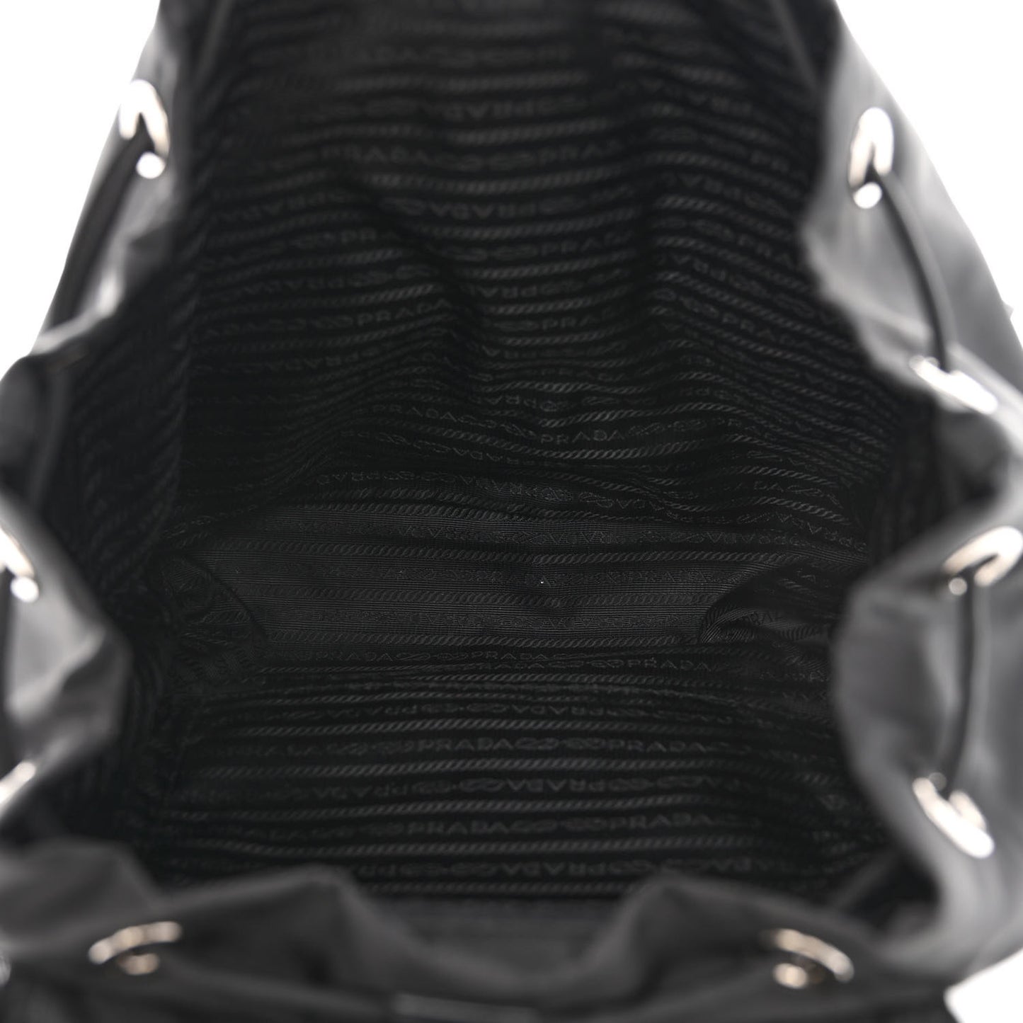 Tessuto Nylon Saffiano Medium Backpack Black