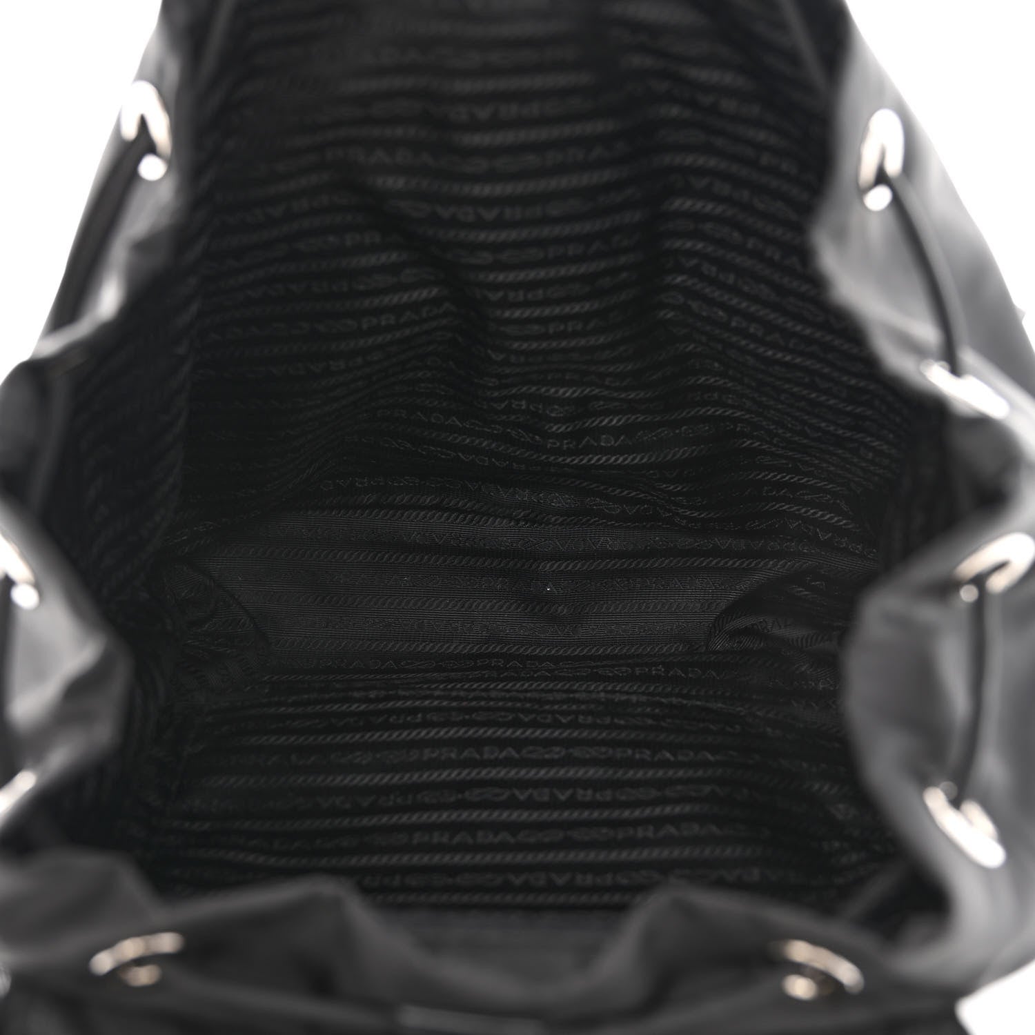 Prada Tessuto Nylon Saffiano Medium Backpack Black 4 of 11