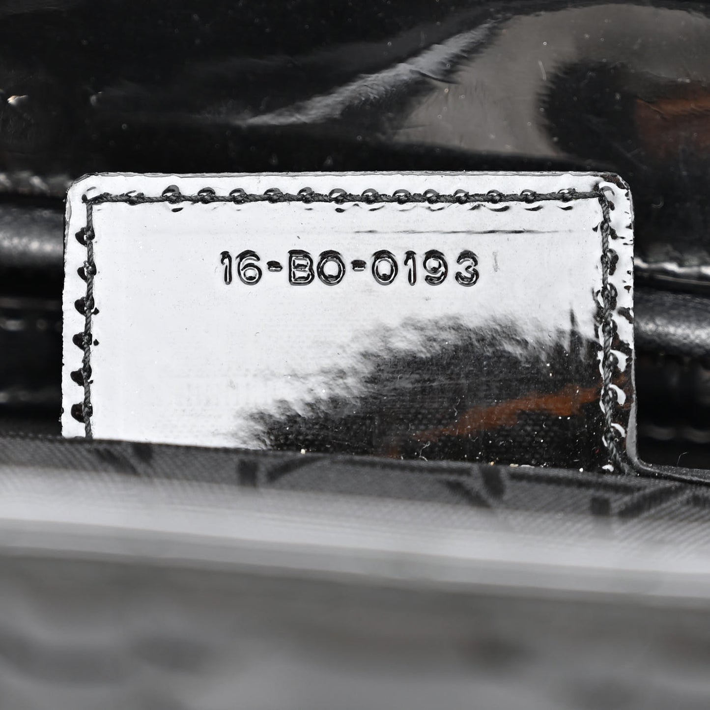 Patent Cannage Large Lady Dior Black
