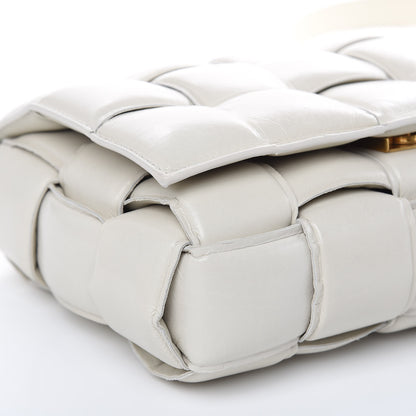 Bottega Veneta Paper Calfskin Maxi Intreccio Padded Cassette Crossbody Bag White 7 of 13