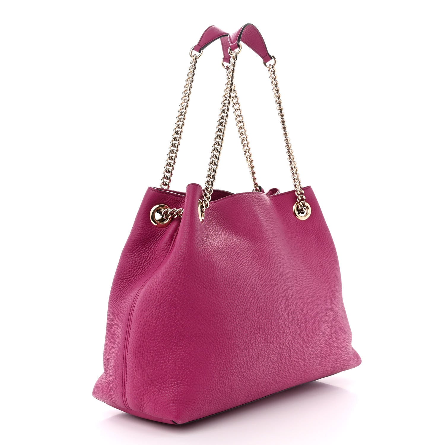 Gucci Cellarius Calfskin Medium Soho Chain Shoulder Bag Bright Bouganville 3 of 11
