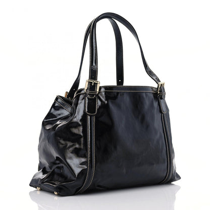 Gucci Dialux Medium Britt Shoulder Bag Black 2 of 12