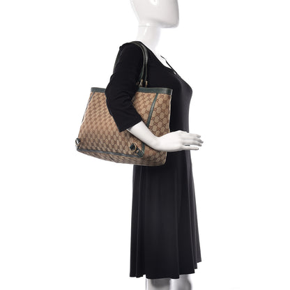 Gucci Monogram Large Abbey Tote Green 2 of 18
