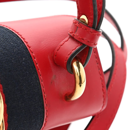 Gucci Calfskin Mini Sylvie Top Handle Bag Hibiscus Red 9 of 12