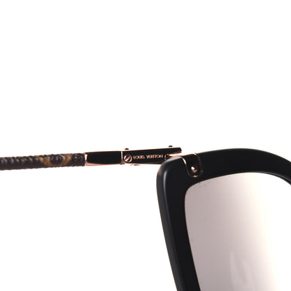 Louis Vuitton Monogram Acetate Charlotte Sunglasses Z0781E Black 6 of 8