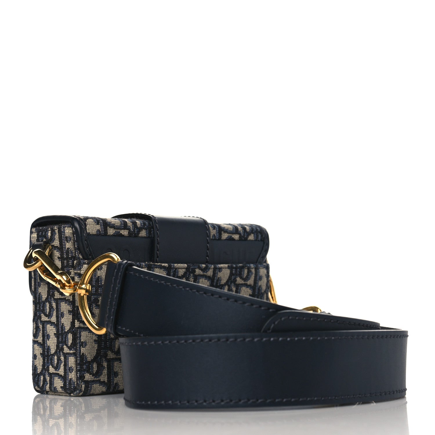 Christian Dior Oblique 30 Montaigne Box Bag Blue 2 of 10