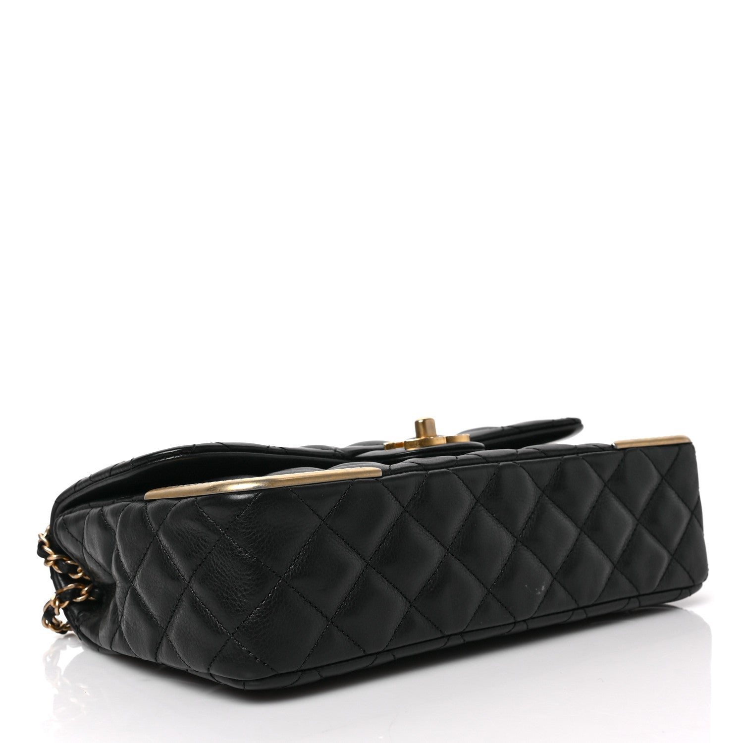Chanel Calfskin Quilted Rock The Corner Flap Black 4 of 8