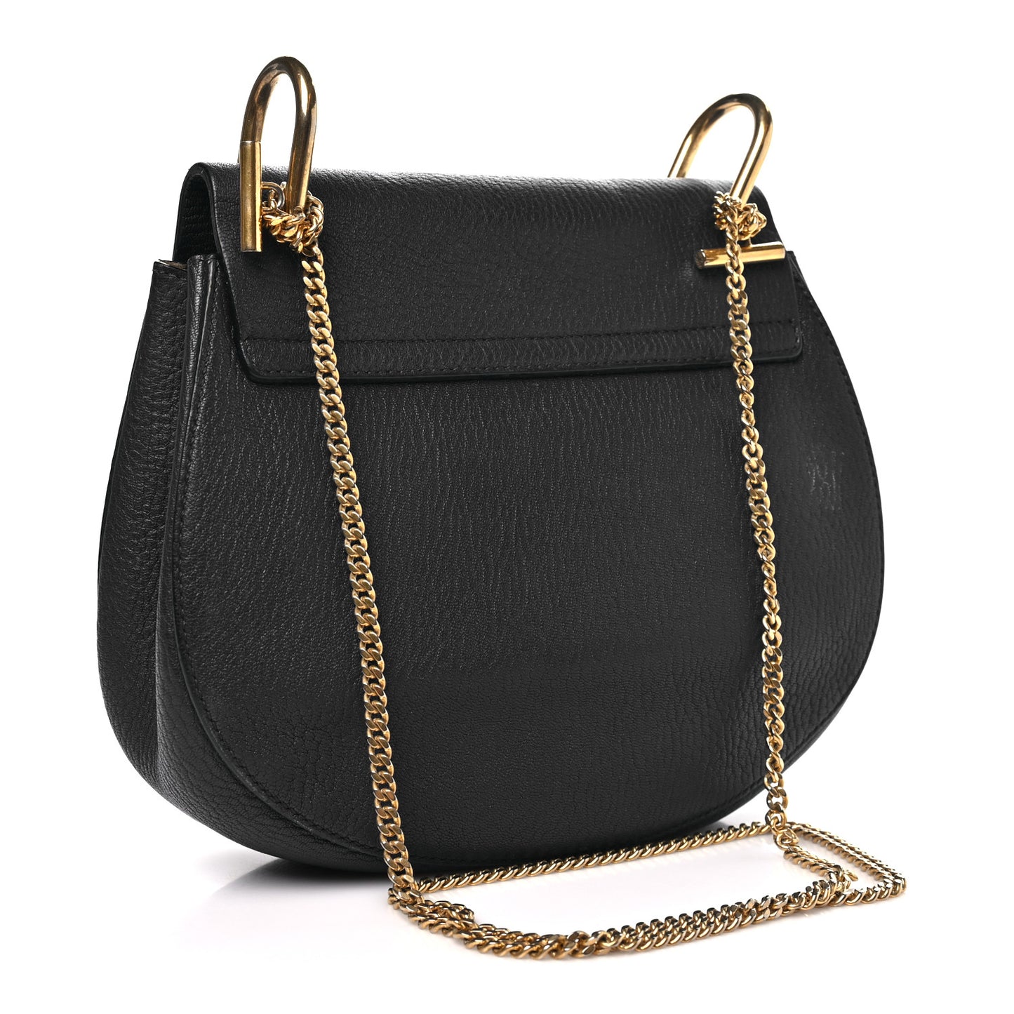Grained Lambskin Drew Shoulder Bag Royal Navy
