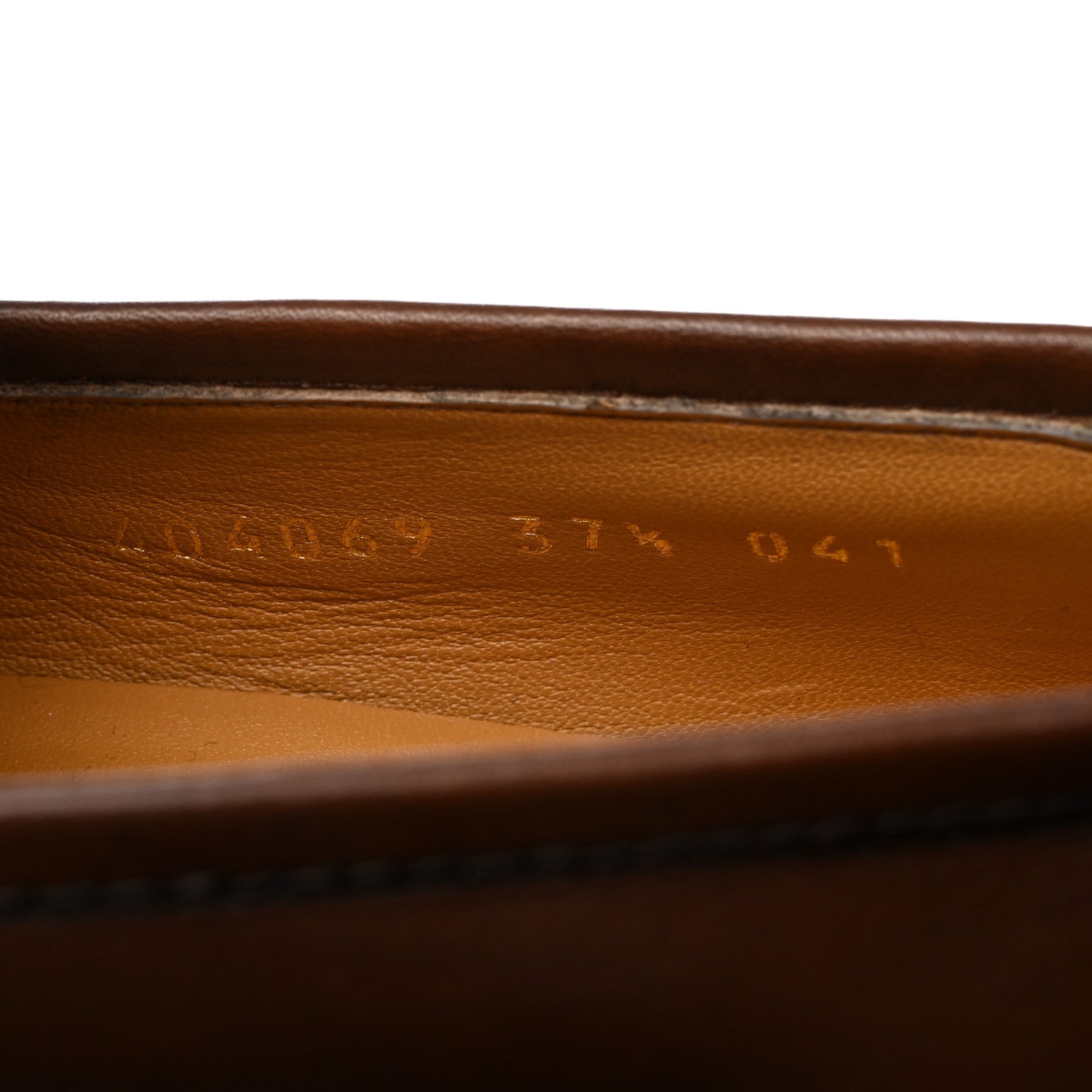 Gucci Calfskin Womens Jordaan Loafers 37.5 Fondente Brown 7 of 9