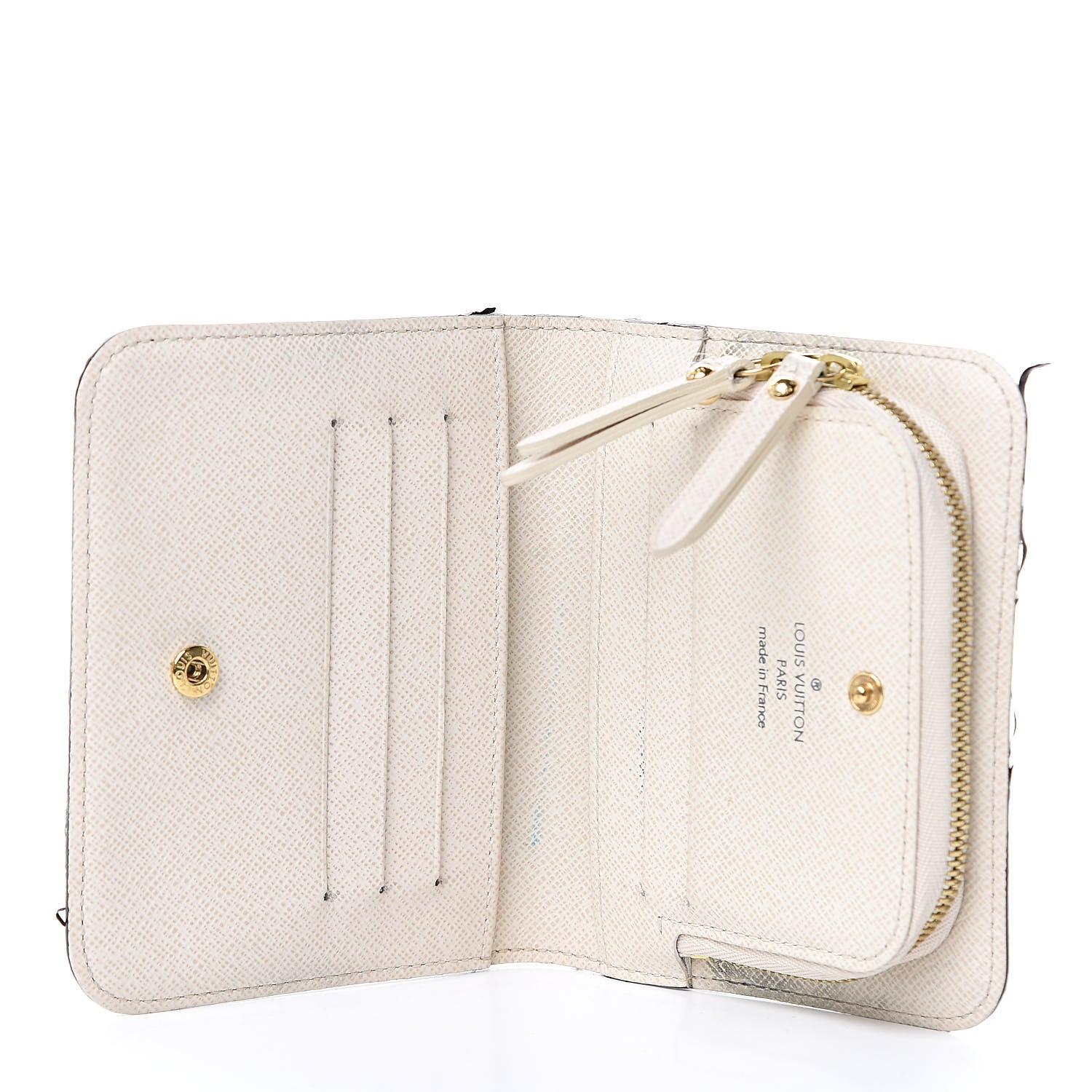 Louis Vuitton Monogram Insolite Coin Purse Wallet White 5 of 11