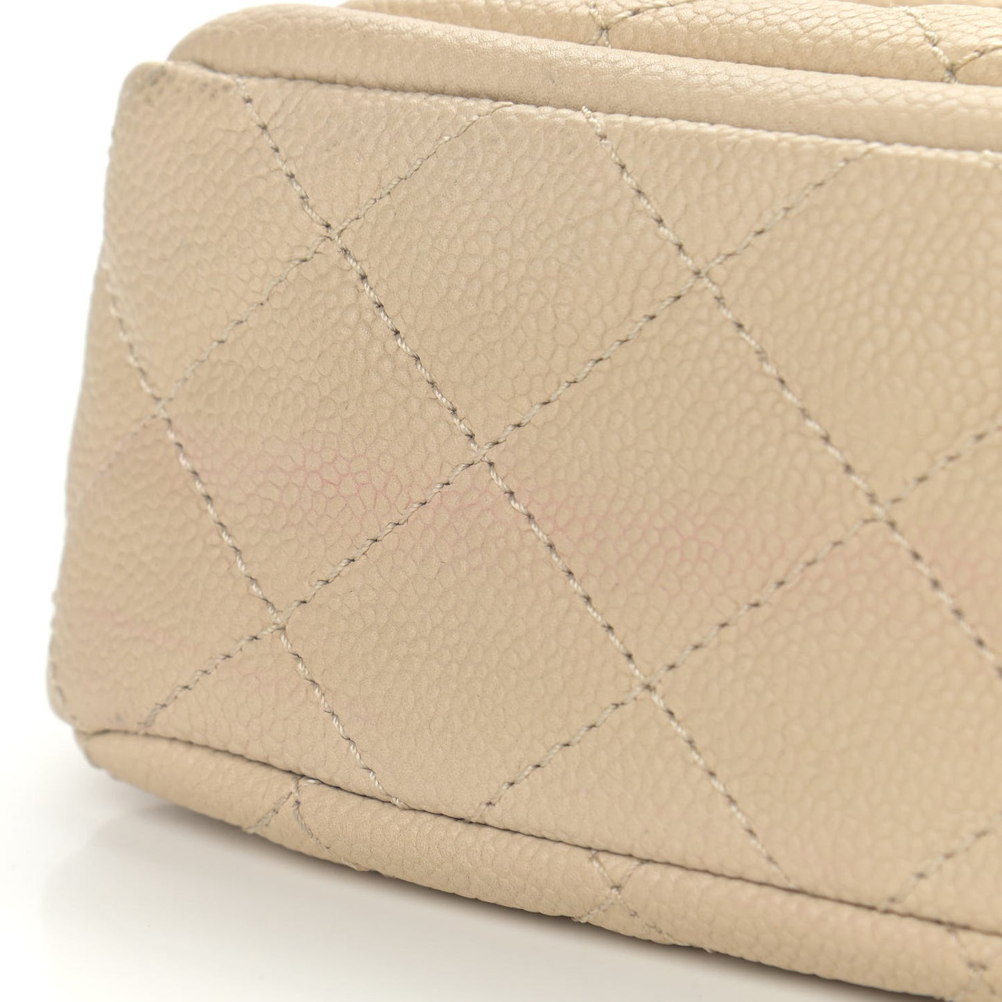 Caviar Quilted Large Now and Forever Flap Ivory