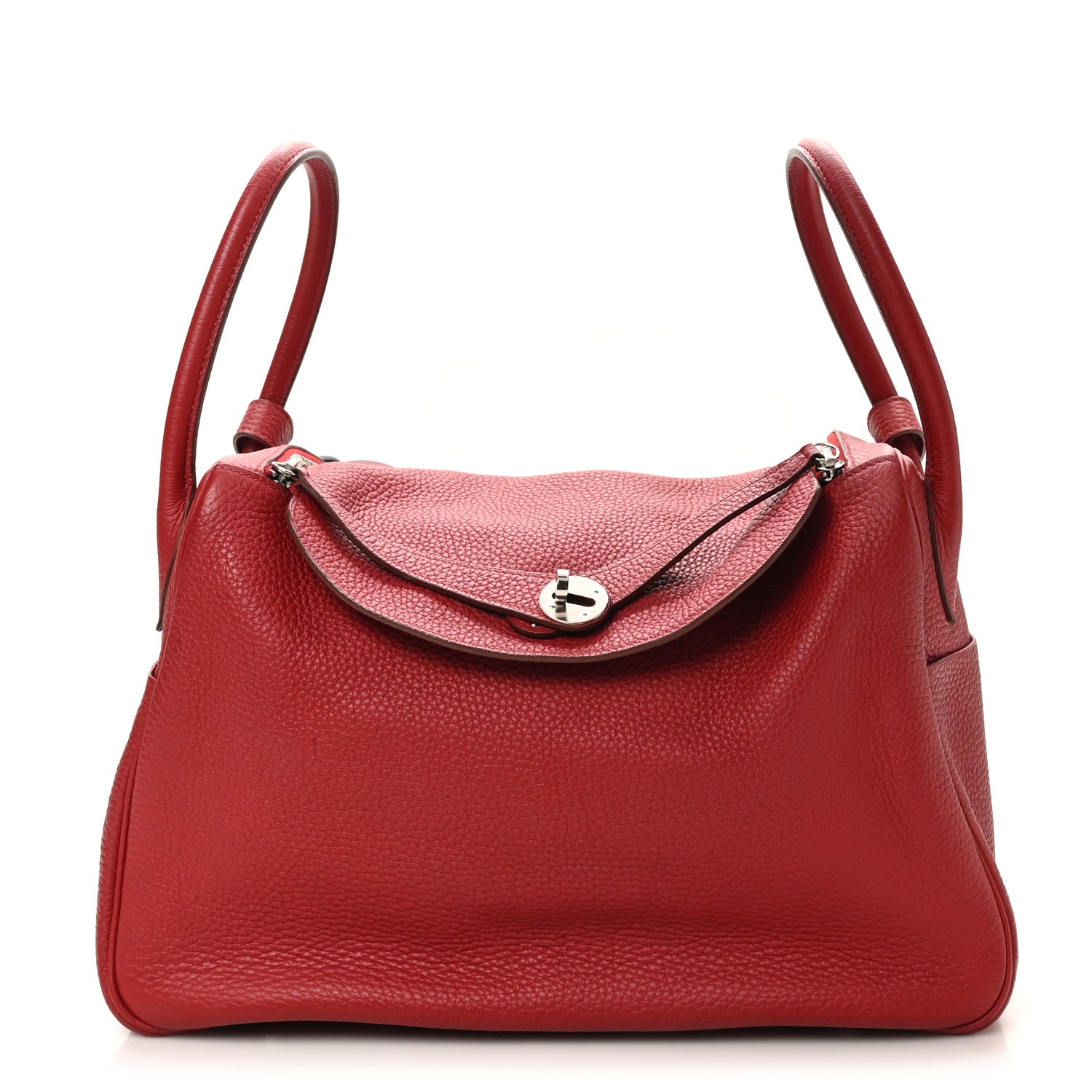 Hermes Taurillon Clemence Lindy 34 Rouge Garance 1 of 10