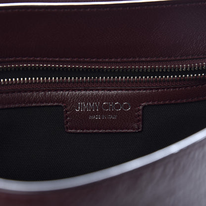 Jimmy Choo Soft Vintage Goatskin Helia Top Handle Bag Bordeaux 8 of 14