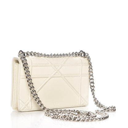 Christian Dior Calfskin Mini Diorama Flap Bag Off White 4 of 10