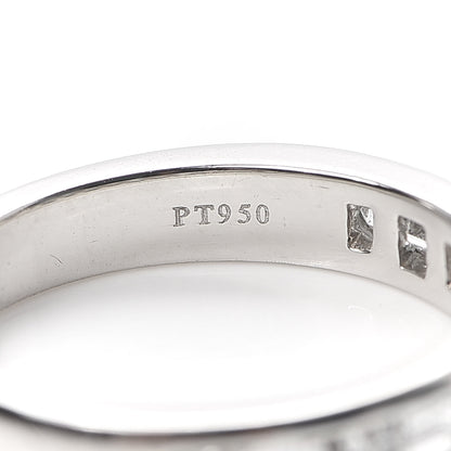 Tiffany Platinum Diamond 3mm Channel-Set Band Ring 52 6 5 of 5