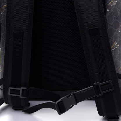 Gucci GG Supreme Monogram Tigers Double Buckle Backpack Black Multicolor 17 of 17