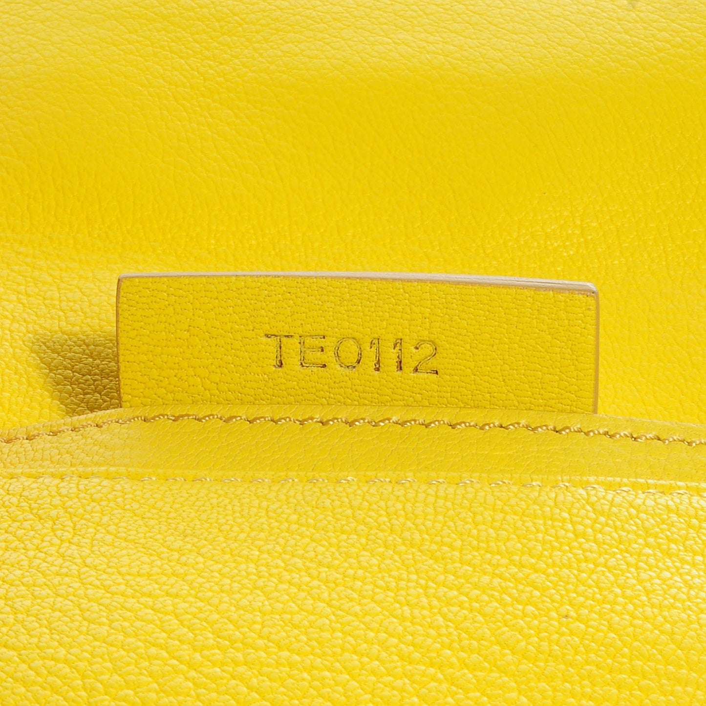 Sugar Goatskin Medium Antigona Envelope Clutch Yellow
