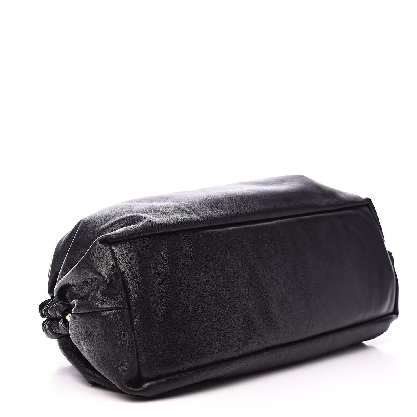 Lambskin Cloud Clutch Black Flamma